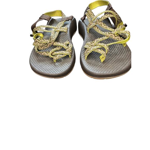 Chaco‎ Womens Brown Green Strappy Casual Outdoor ZX2 Yampa Sandals Size 9 - Picture 3 of 7